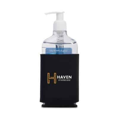 Hand Sanitizer with Neoprene Can Cooler Sleeve - Black-1