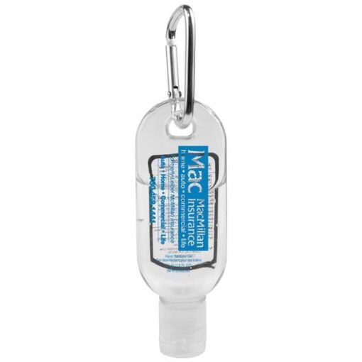 "SanGo L" 1.8 oz Hand Sanitizer Antibacterial Gel in Flip-Top Bottle with Carabiner-3
