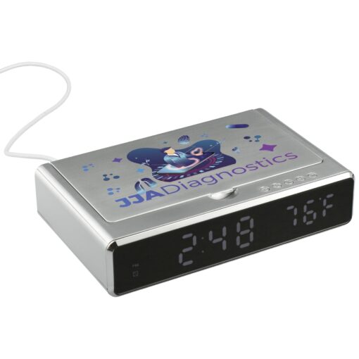 UV Sanitizer Desk Clock with Wireless Charging-1