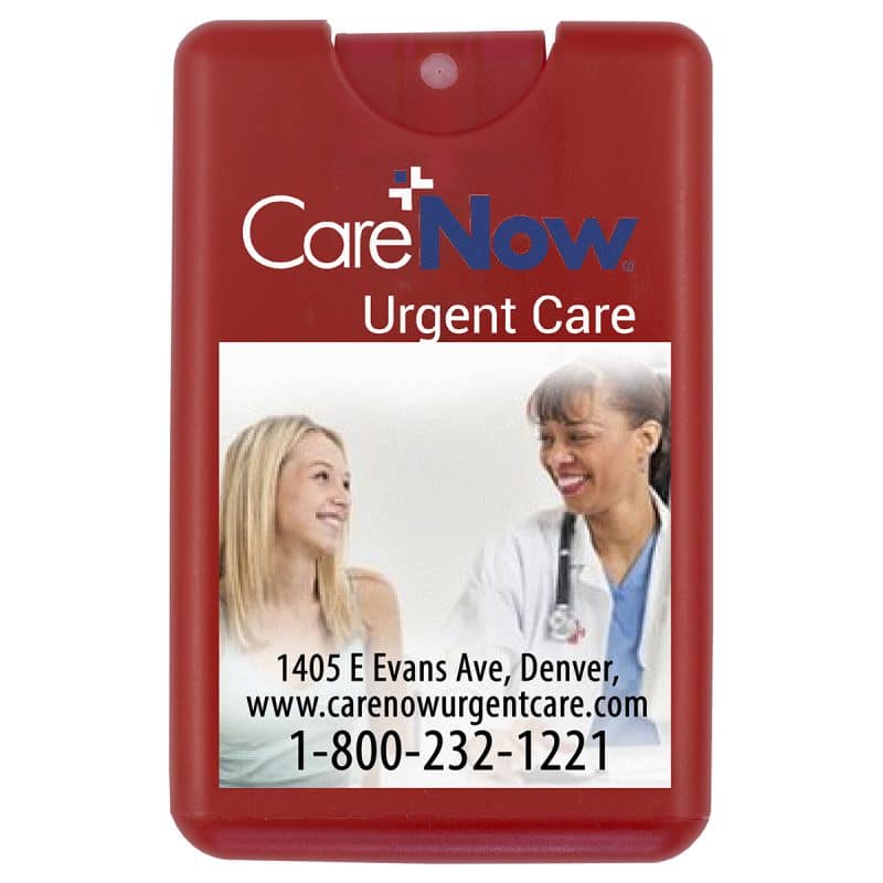 "SanCard" 20 ml. Antibacterial Hand Sanitizer Spray in Credit Card Shape Bottle (PhotoImage ® Full - 1