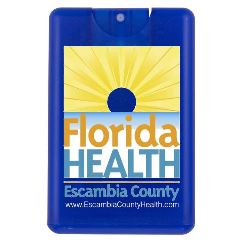 "SanCard" 20 ml. Antibacterial Hand Sanitizer Spray in Credit Card Shape Bottle (PhotoImage ® Full - 2