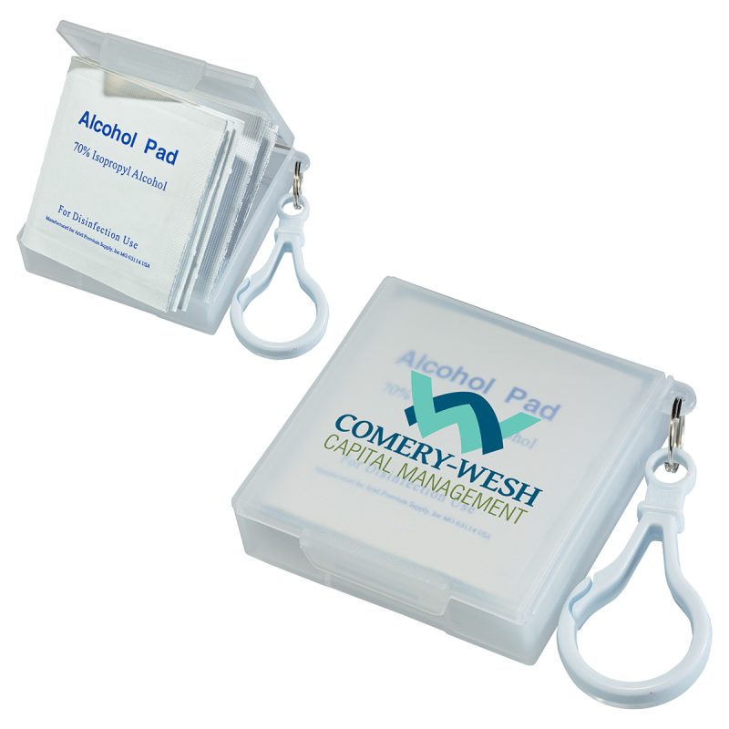 Handy Pack Sanitizing Wipes with Carabiner - 2