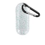 1.9 oz. Single Color Moisture Bead Sanitizer in Clear Bottle with Carabiner - 1